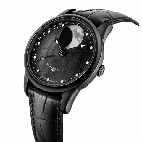 SCHAUMBURG WATCH MOON METEORITE PVD