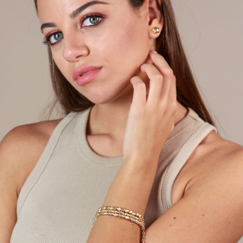 Bracciale Rondelle E Cubetti - Essential