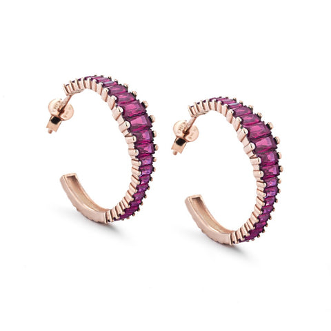 Orecchini Runway Fuxia - Glam